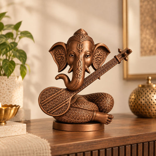 Ganesh with Veena | 3D Printed Idol