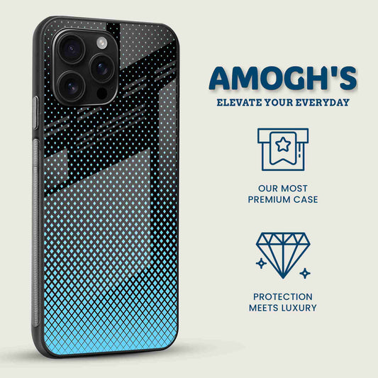 Blue Pixel Pulse Mobile Back Cover Side Image