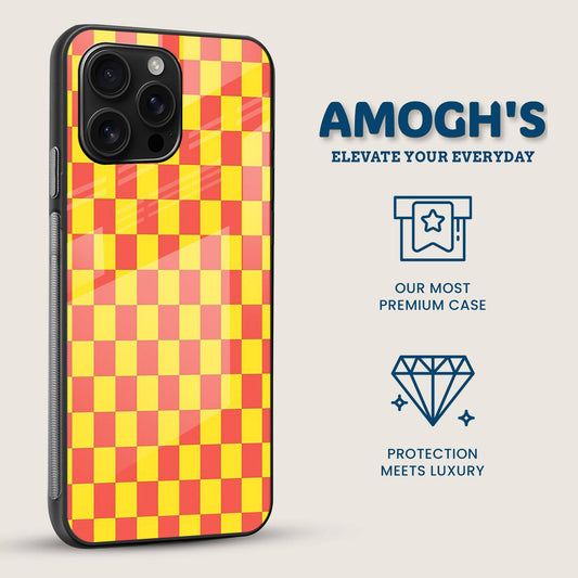 Checkerboard Fun Mobile Back Cover Side Image