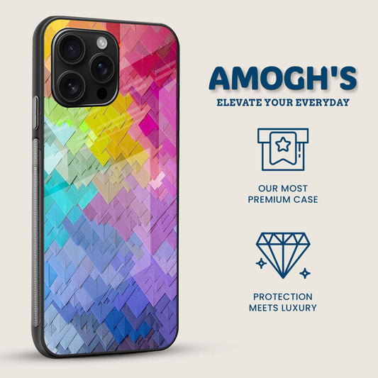 Color Cascade Mobile Back Cover Side Image