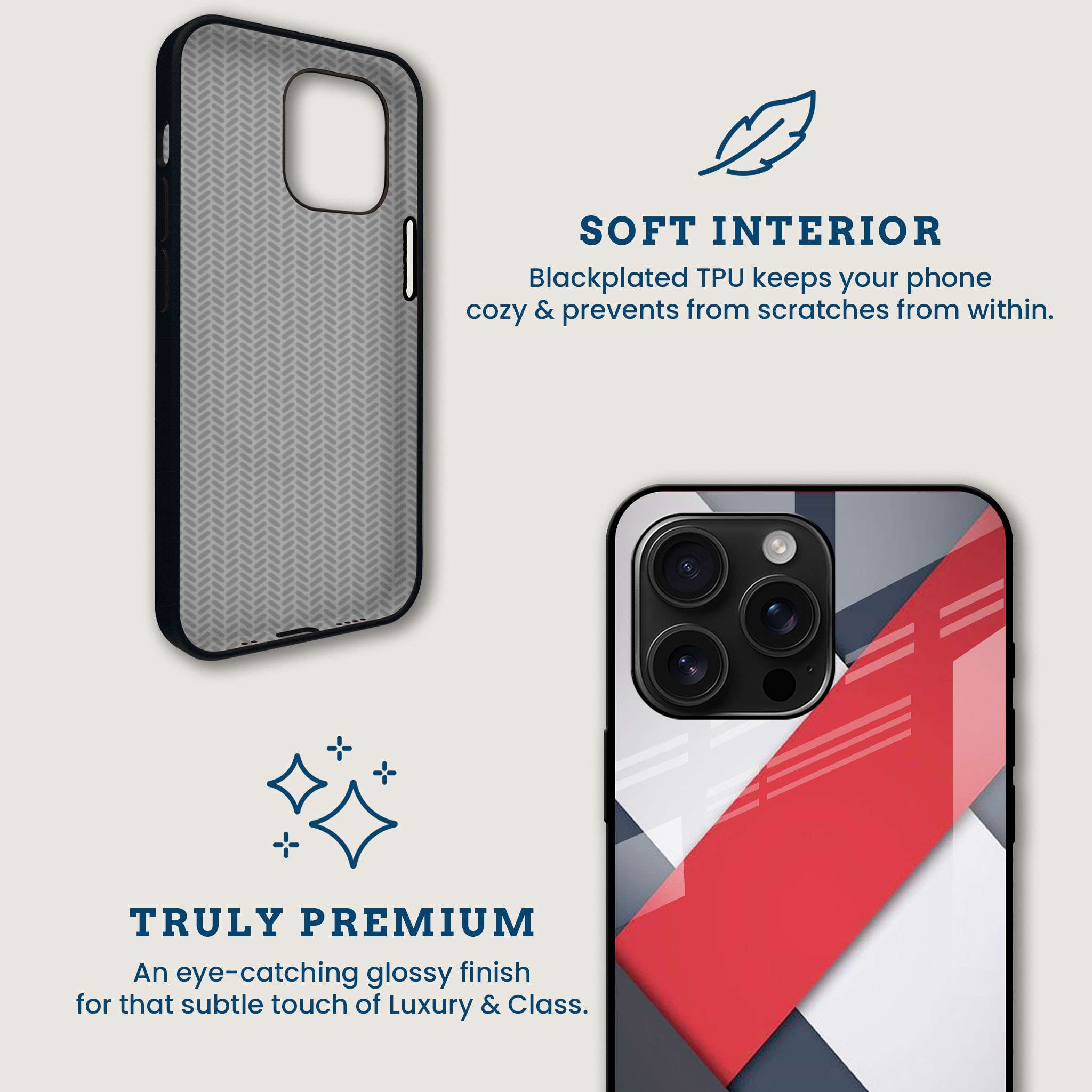 3 Color Art Mobile Back Cover Brand Image