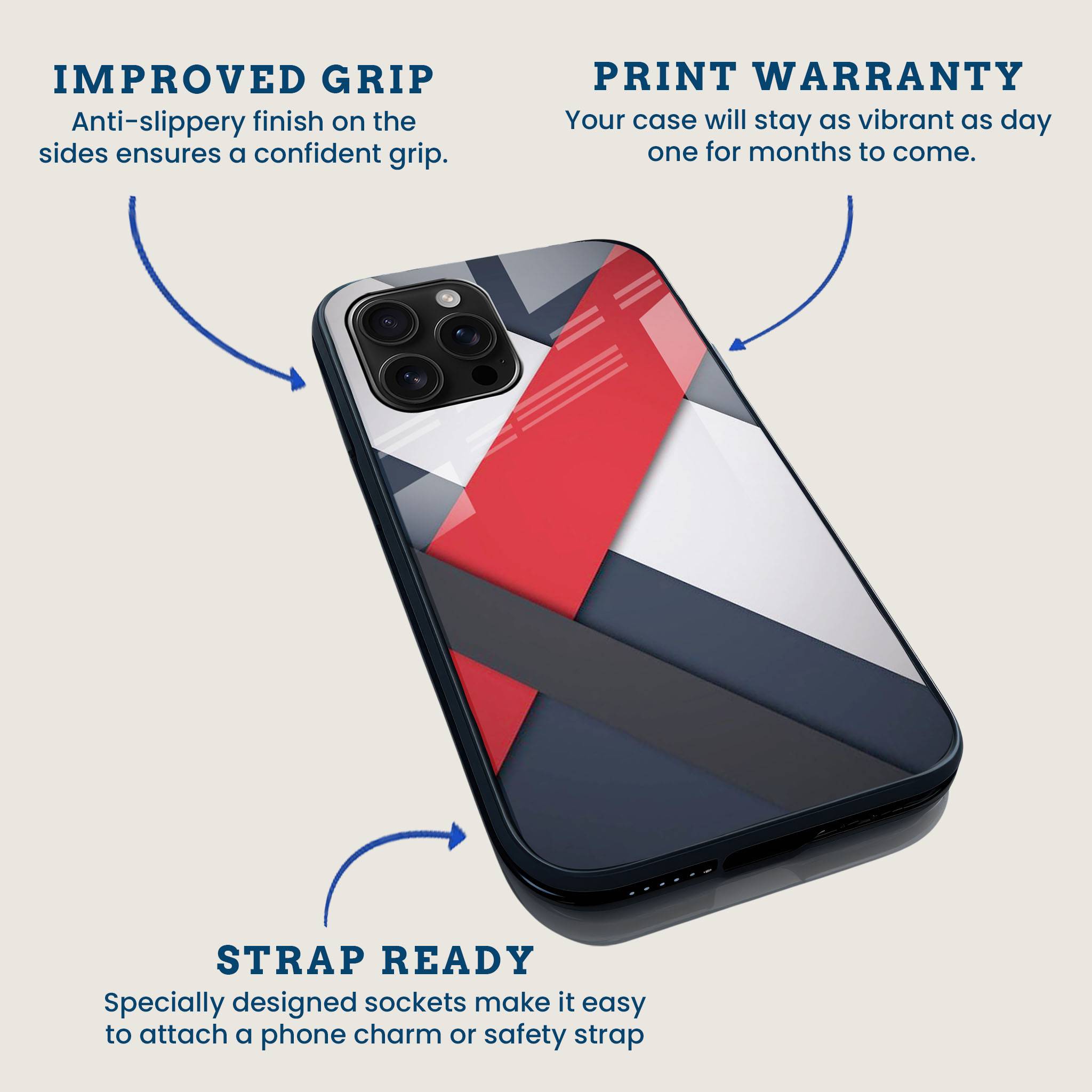 3 Color Art Mobile Back Cover Feature Image