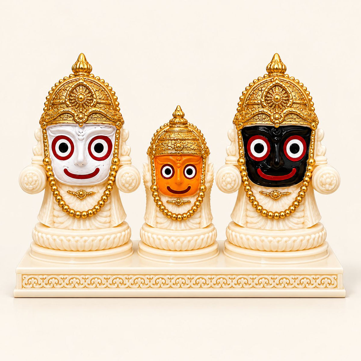 Jagannath, Balabhadra & Subhadra | 3D Printed Idol Set