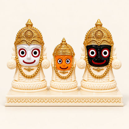 Jagannath, Balabhadra & Subhadra | 3D Printed Idol Set