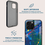 Abstract Paint Mobile Back Cover Brand Image
