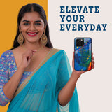 Abstract Paint Mobile Back Cover Woman Image