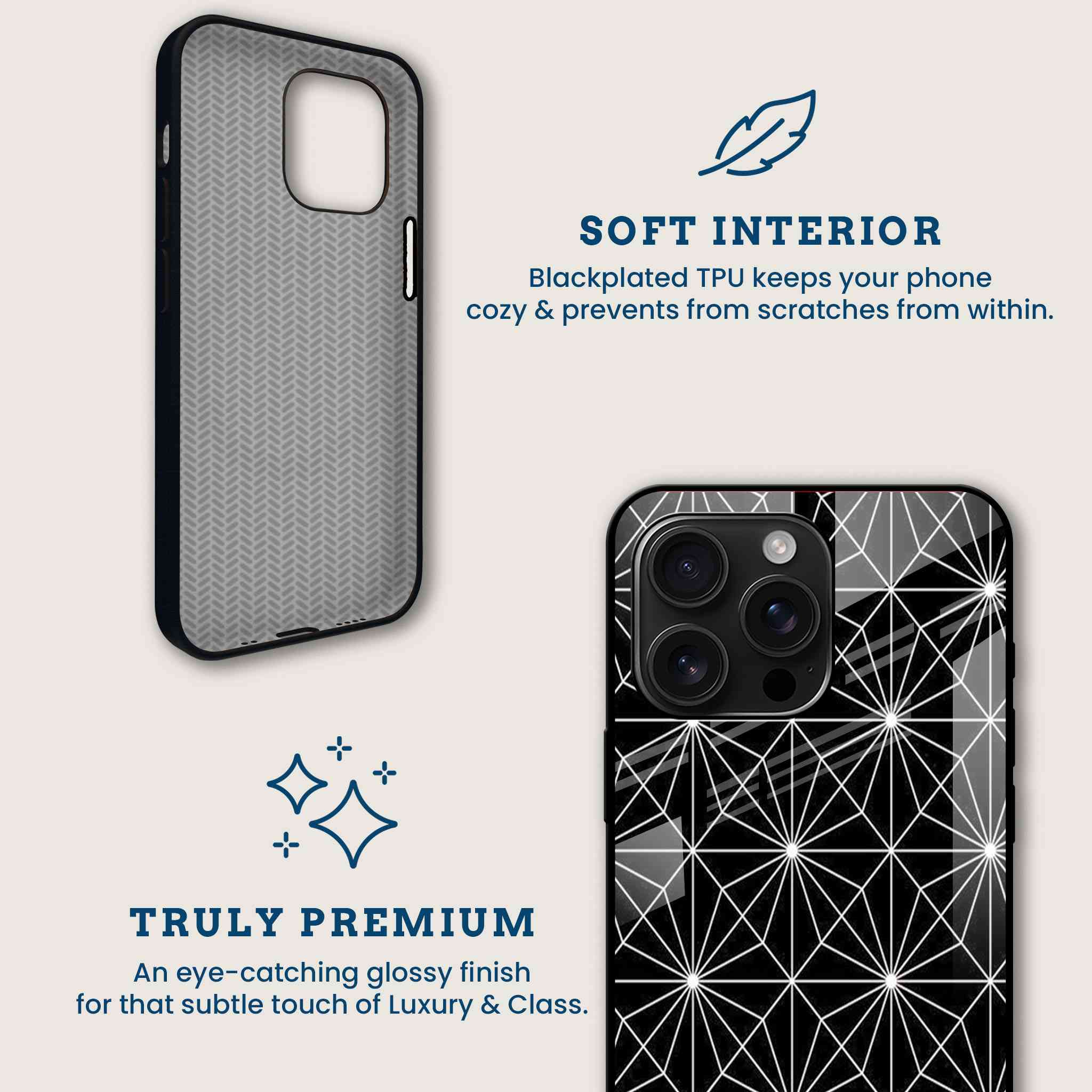 Abstract Star Mobile Back Cover Brand Image
