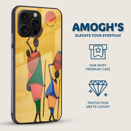 African Sunset Mobile Back Cover Side Image