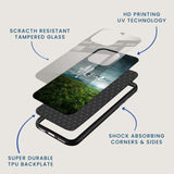 Alone But Happy Mobile Back Cover Layer Image