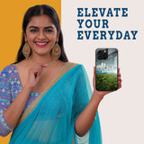 Alone But Happy Mobile Back Cover Woman Image
