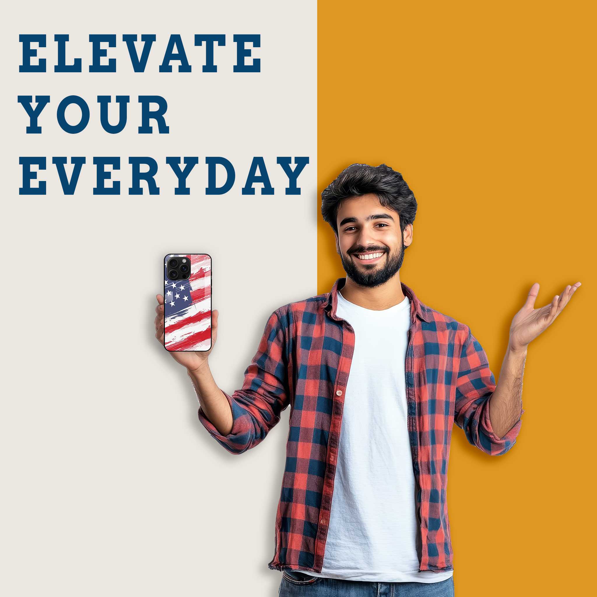 American Dream Mobile Back Cover Man Image