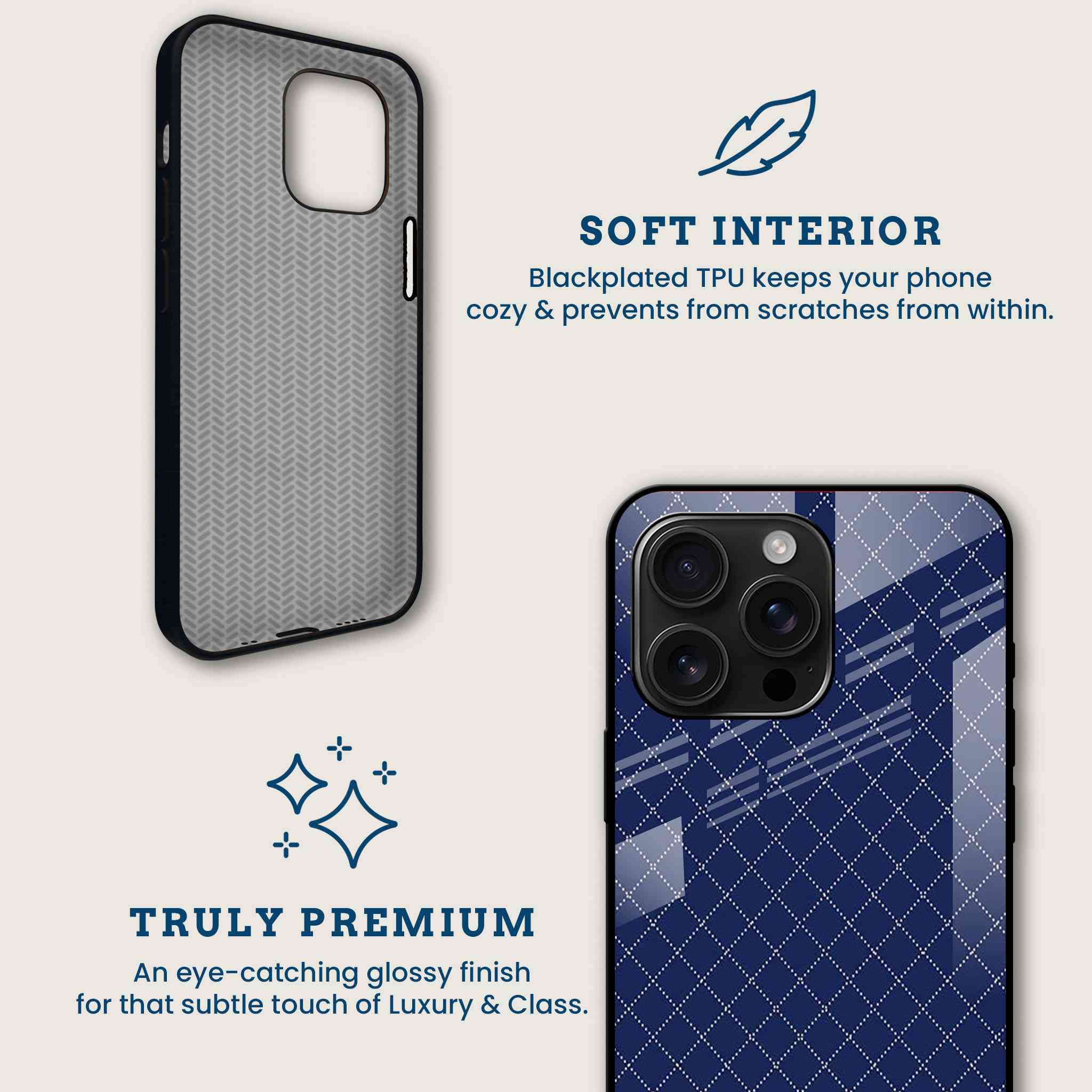Argyle Peppy Mobile Back Cover Brand Image