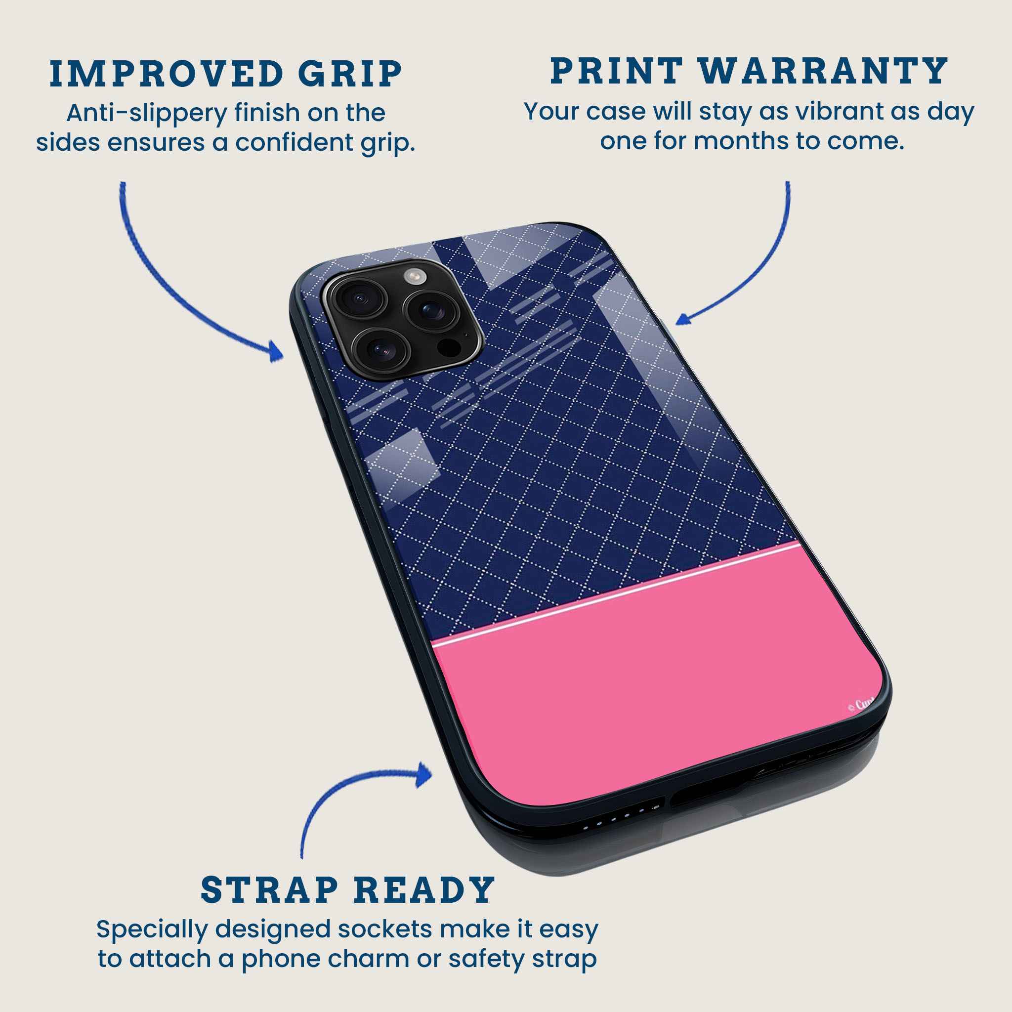 Argyle Peppy Mobile Back Cover Feature Image