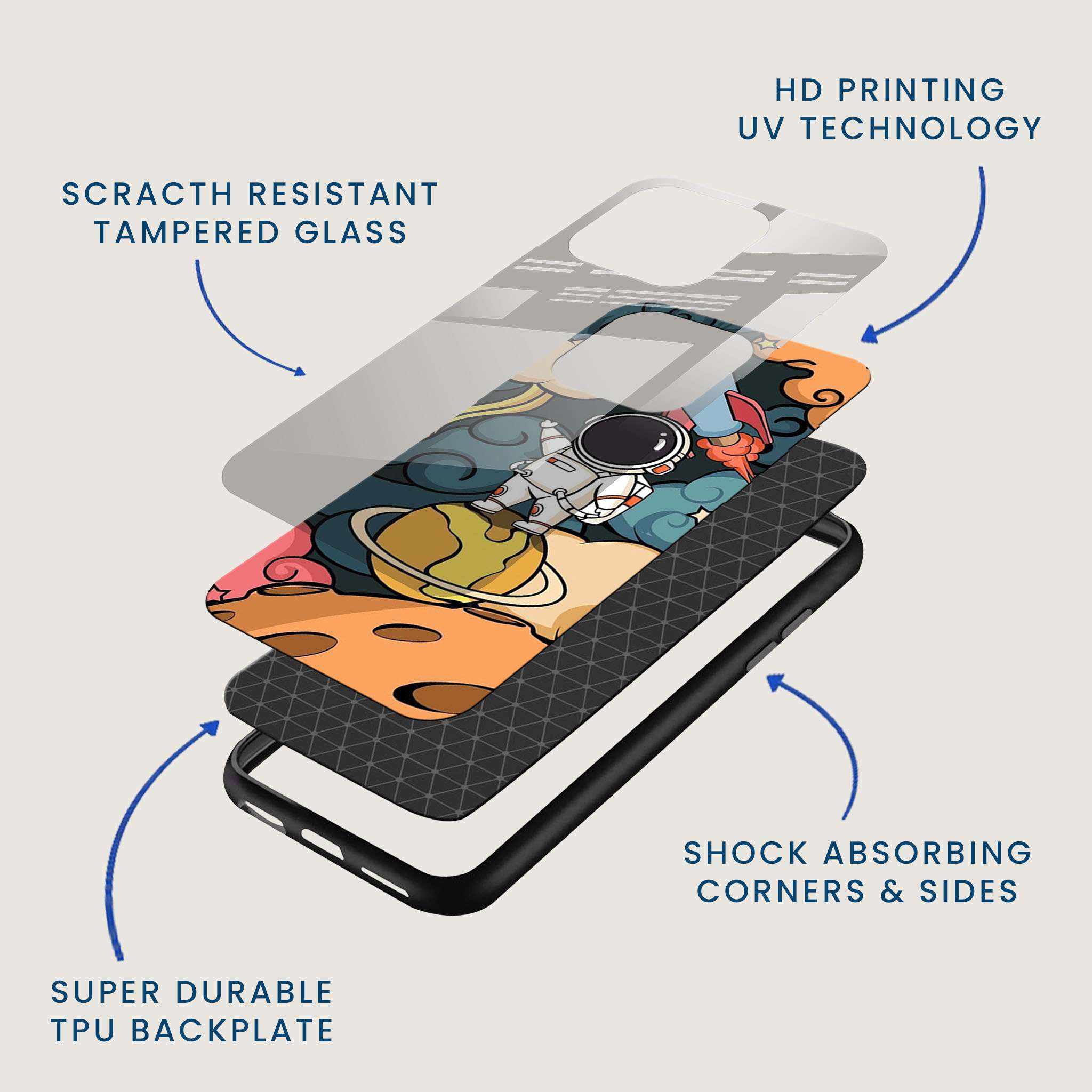 Astro Toon Mobile Back Cover Layer Image