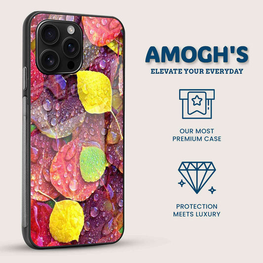Autumn Drops Mobile Back Cover Side Image