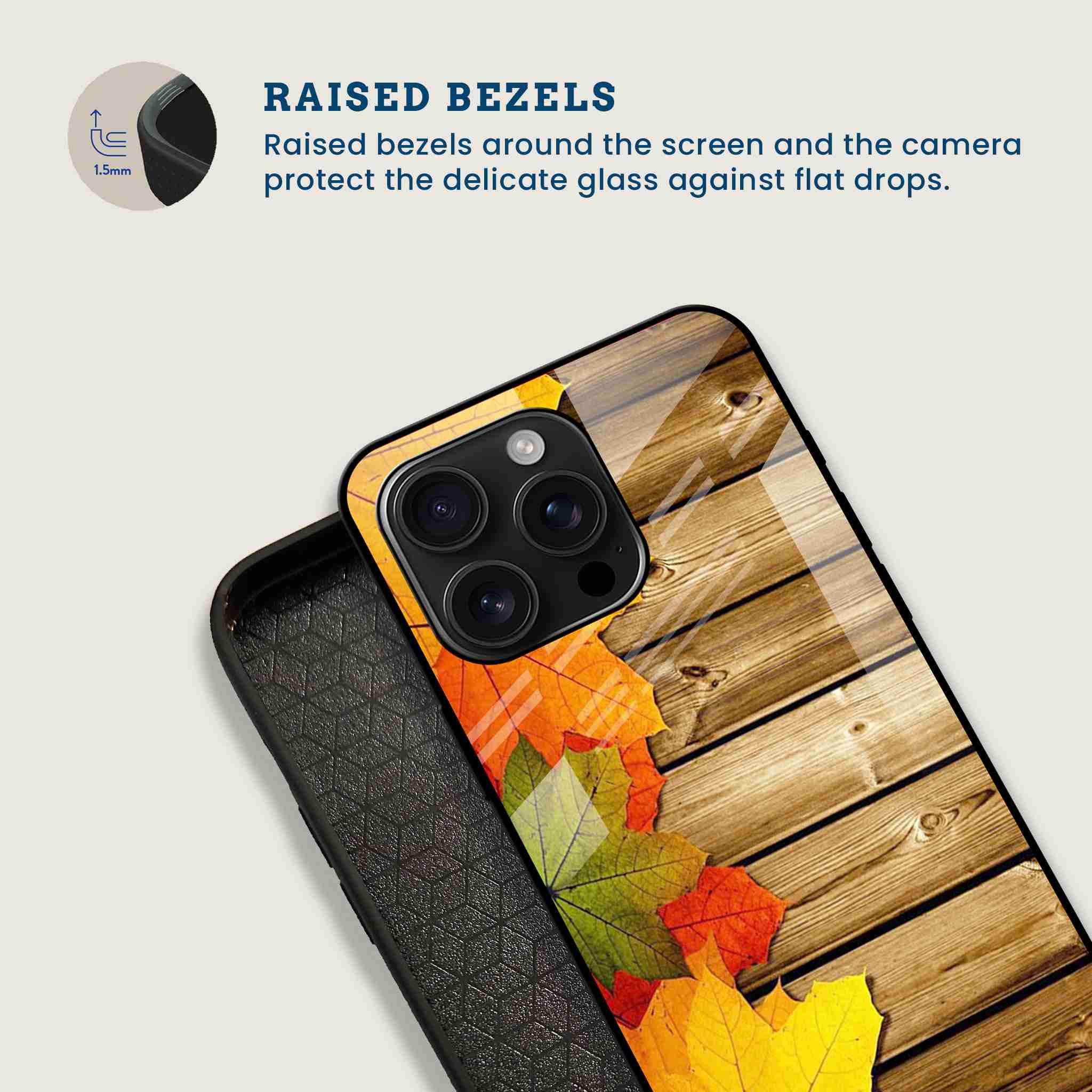 Autumn Leaves Mobile Back Cover Bezel Image