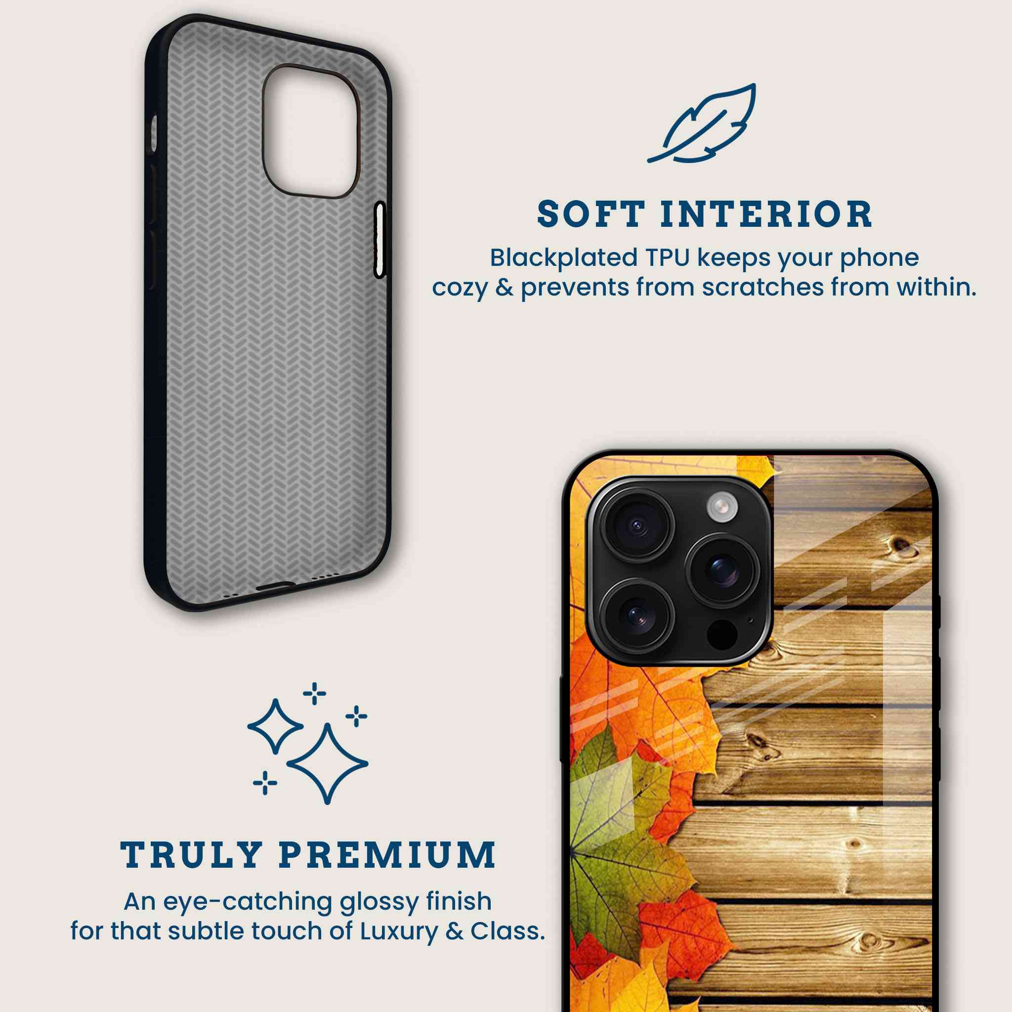 Autumn Leaves Mobile Back Cover Brand Image