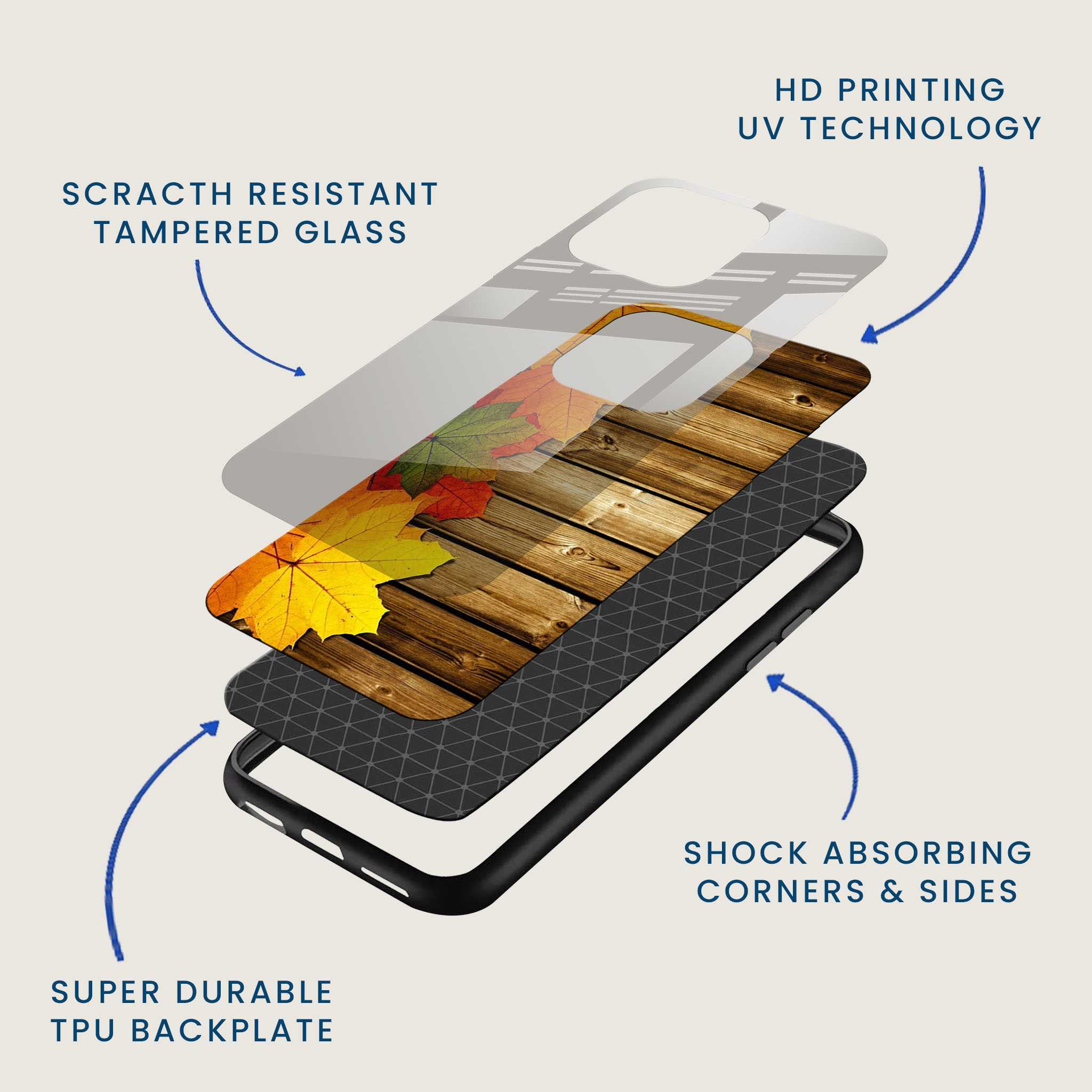 Autumn Leaves Mobile Back Cover Layer Image
