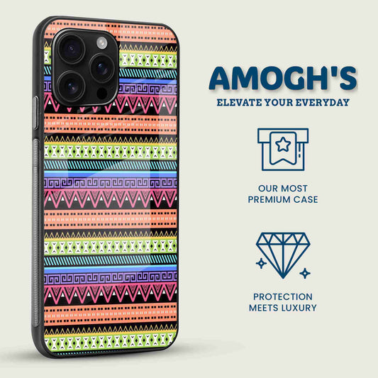 Aztec Artwork Mobile Back Cover Side Image