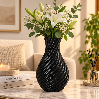 Spiral Wave Vase | 3D Printed Home Décor