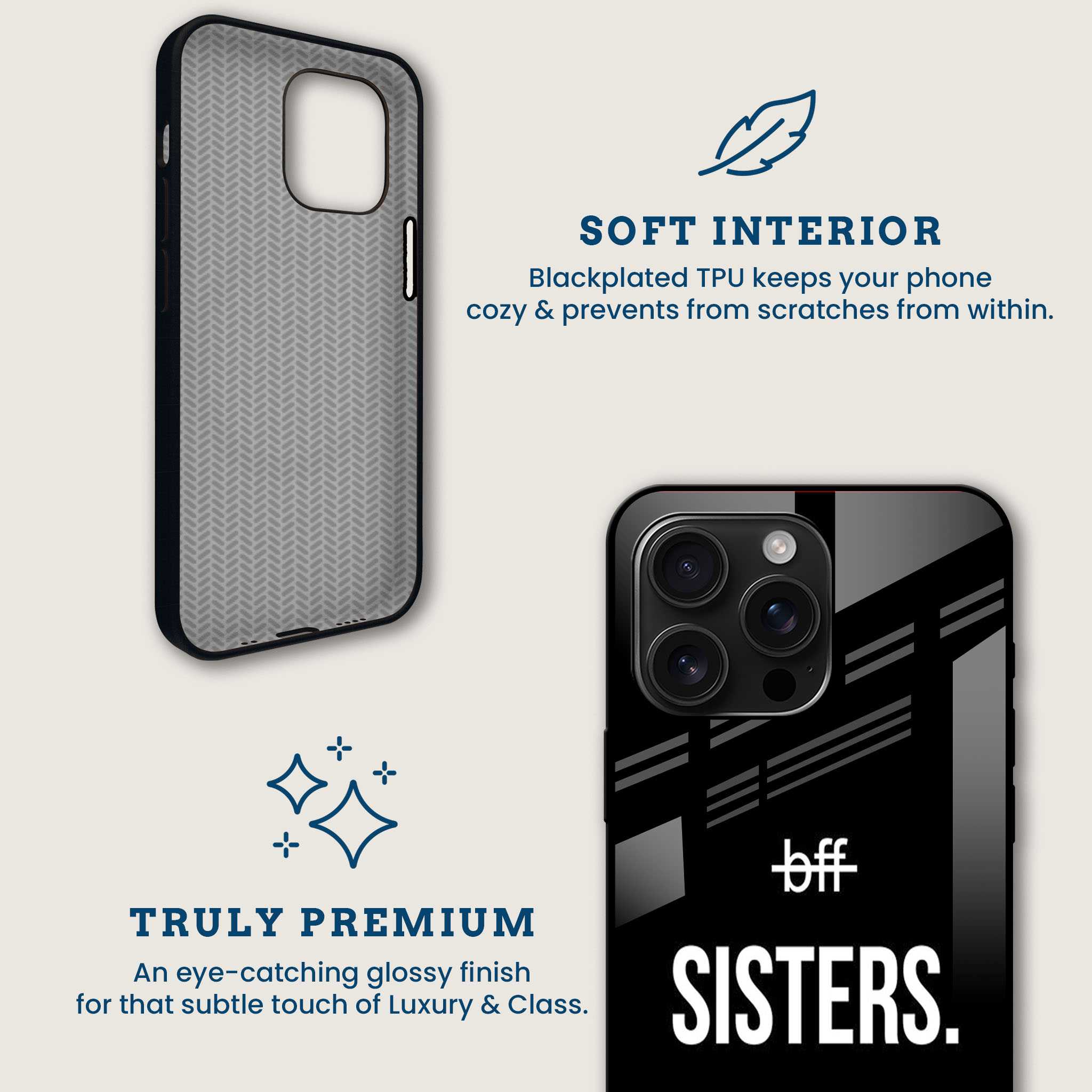 BFF Sisters Mobile Back Cover Brand Image