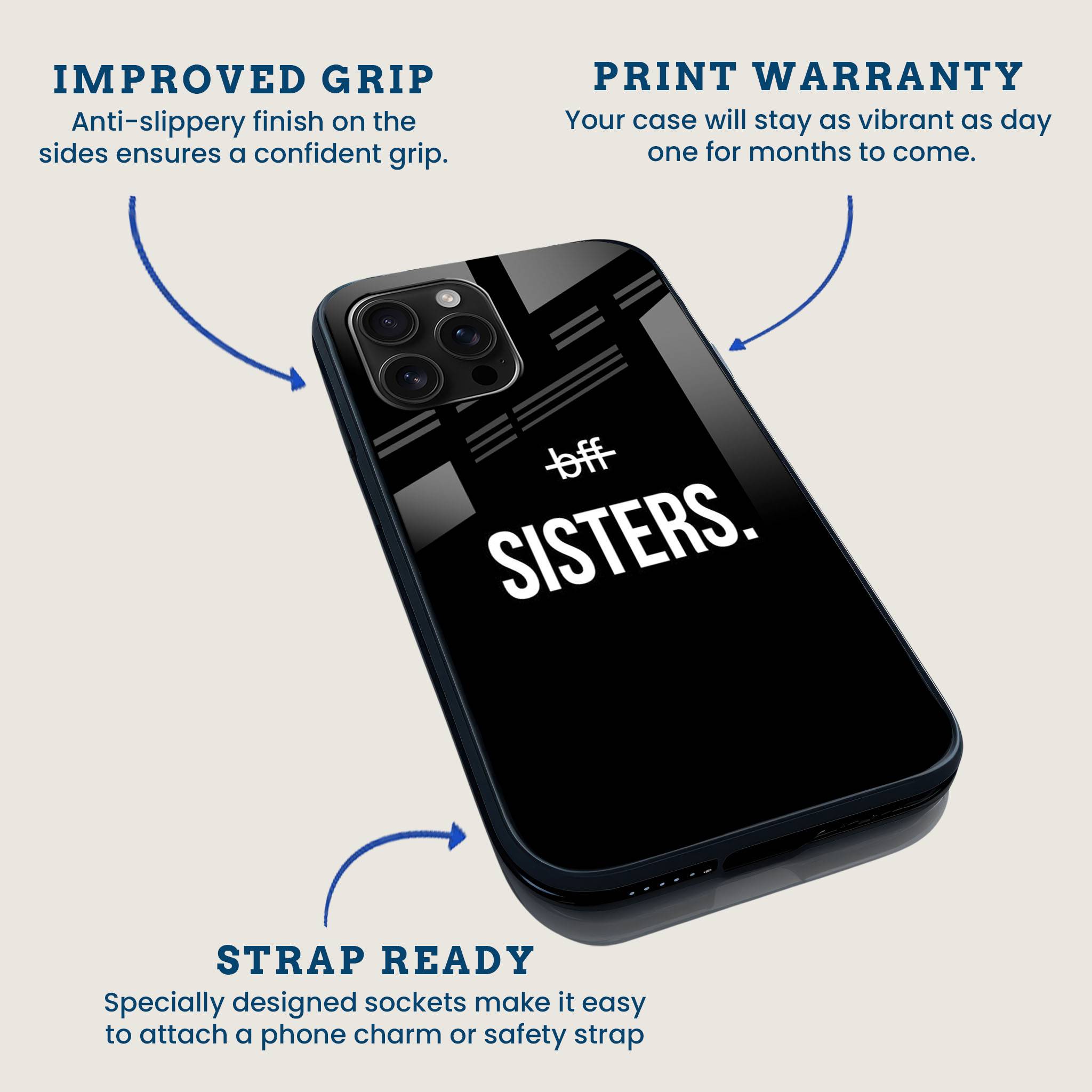 BFF Sisters Mobile Back Cover Feature Image