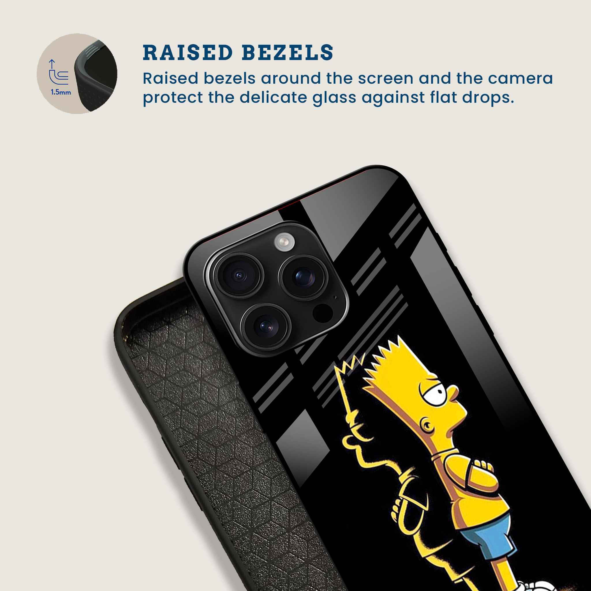 Bart Simpsons Mobile Back Cover Bezel Image