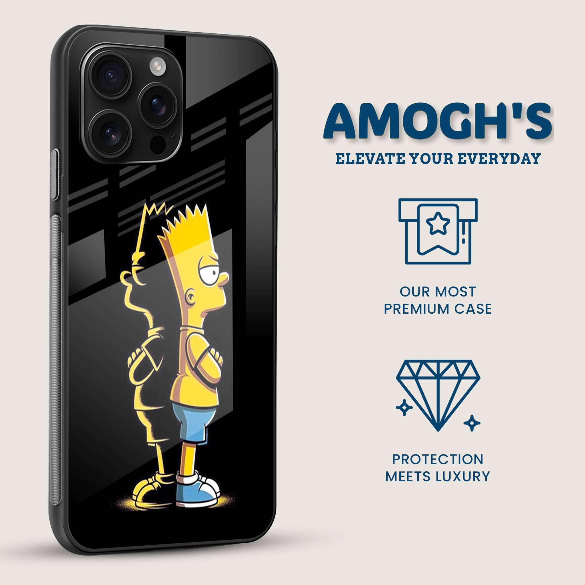 Bart Simpsons Mobile Back Cover Side Image