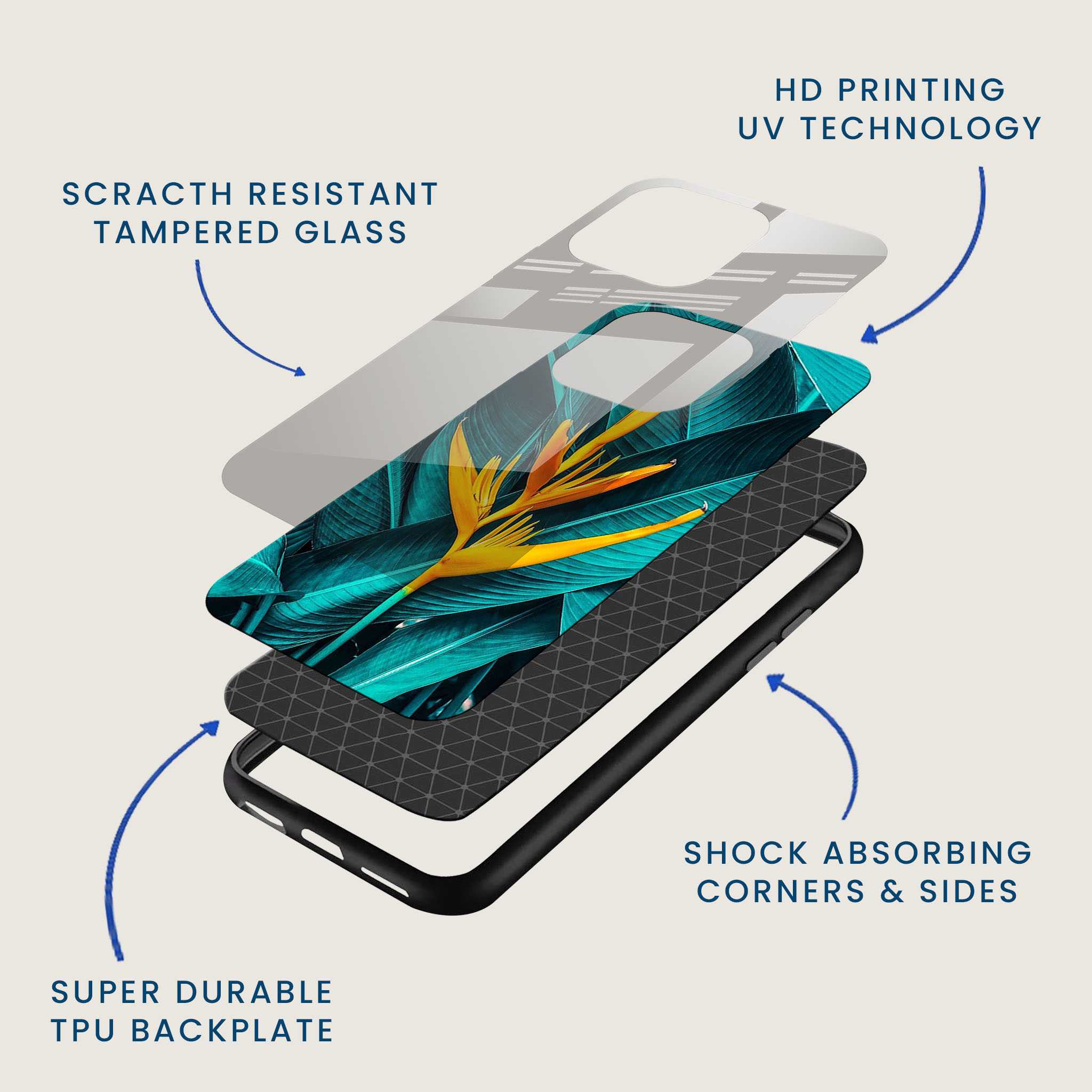 Bird of Paradise Mobile Back Cover Layer Image