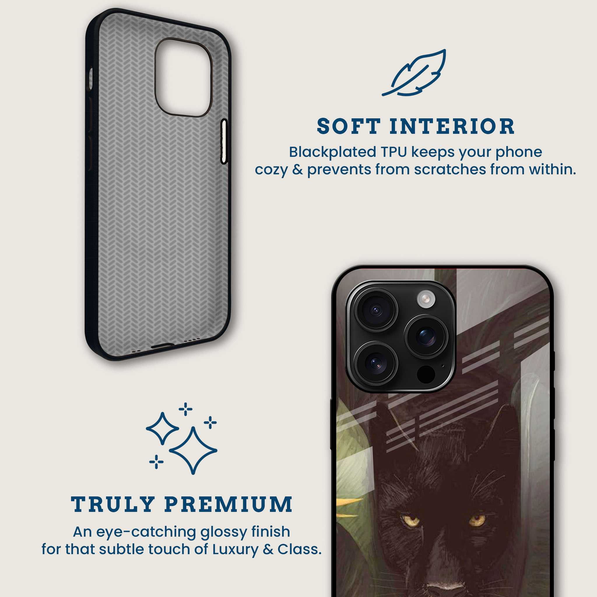 Black Panther Mobile Back Cover Brand Image