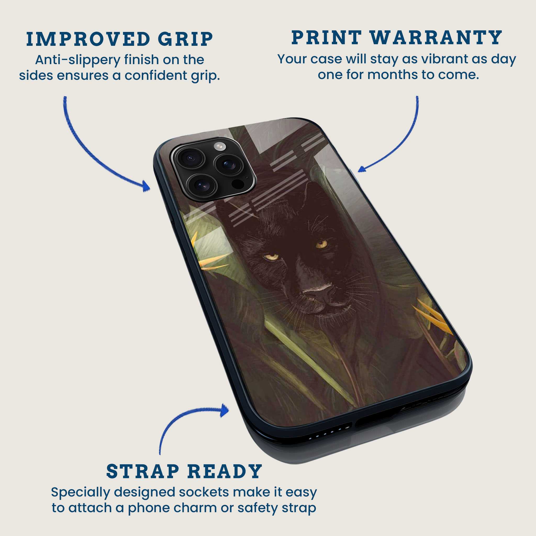 Black Panther Mobile Back Cover Feature Image
