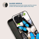 Blue Butterflies Mobile Back Cover Bezel Image