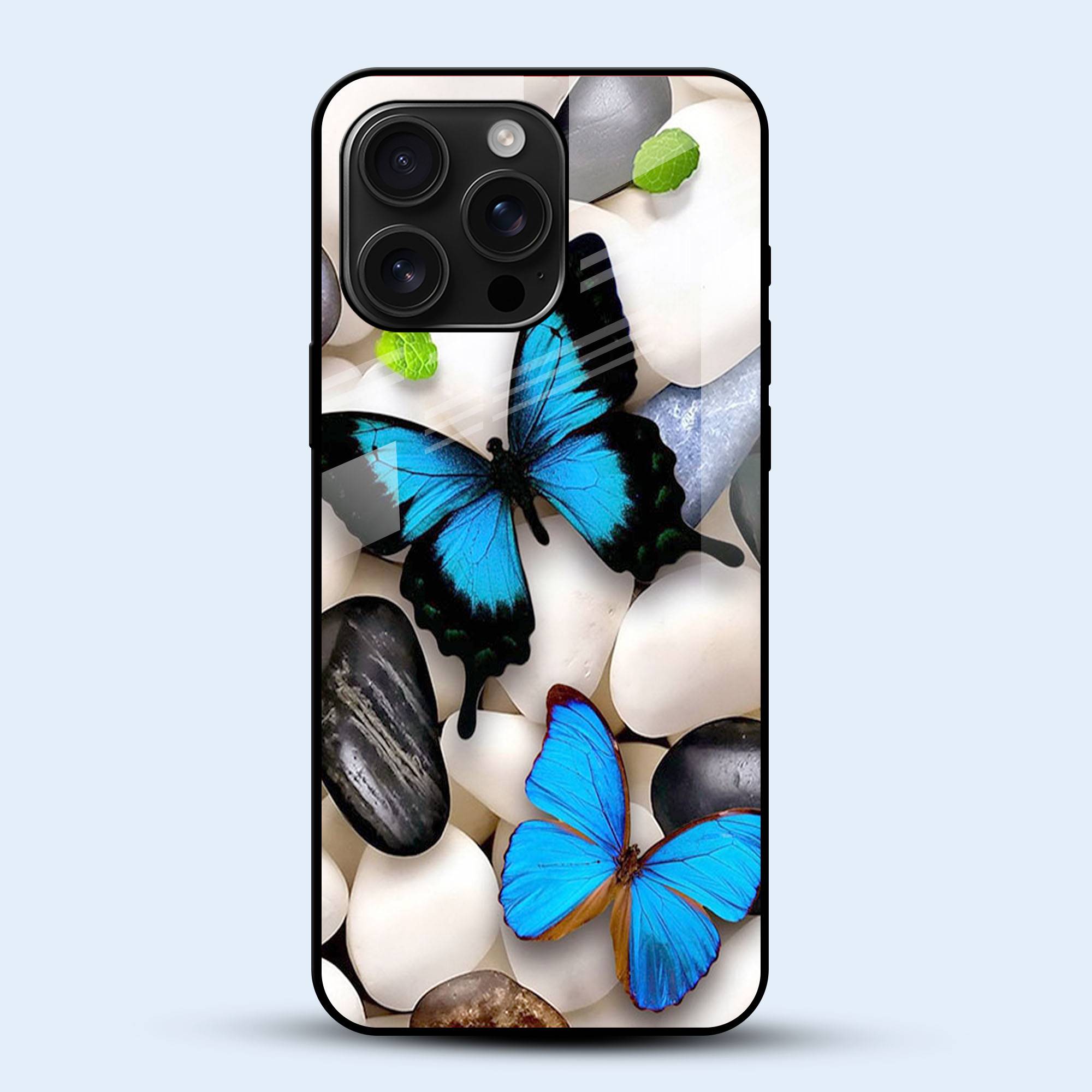 Blue Butterflies Mobile Back Cover Main Image