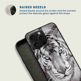 Blue Eye Tiger Mobile Back Cover Bezel Image