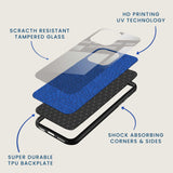 Blue Mosaic Art Mobile Back Cover Layer Image