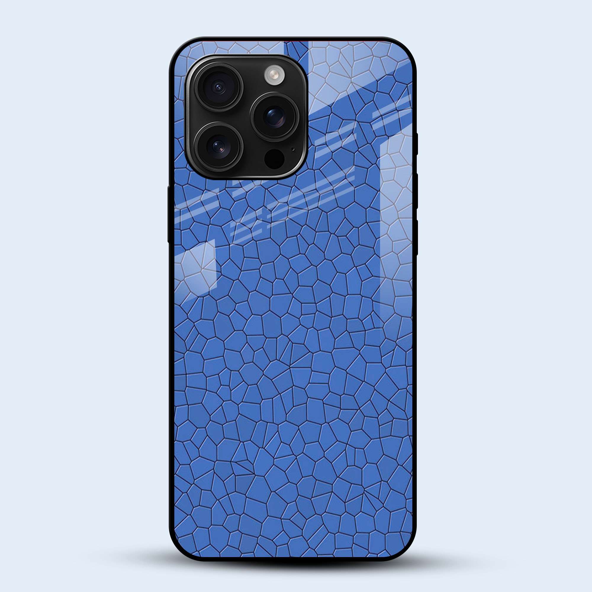 Blue Mosaic Art Mobile Back Cover Main Image