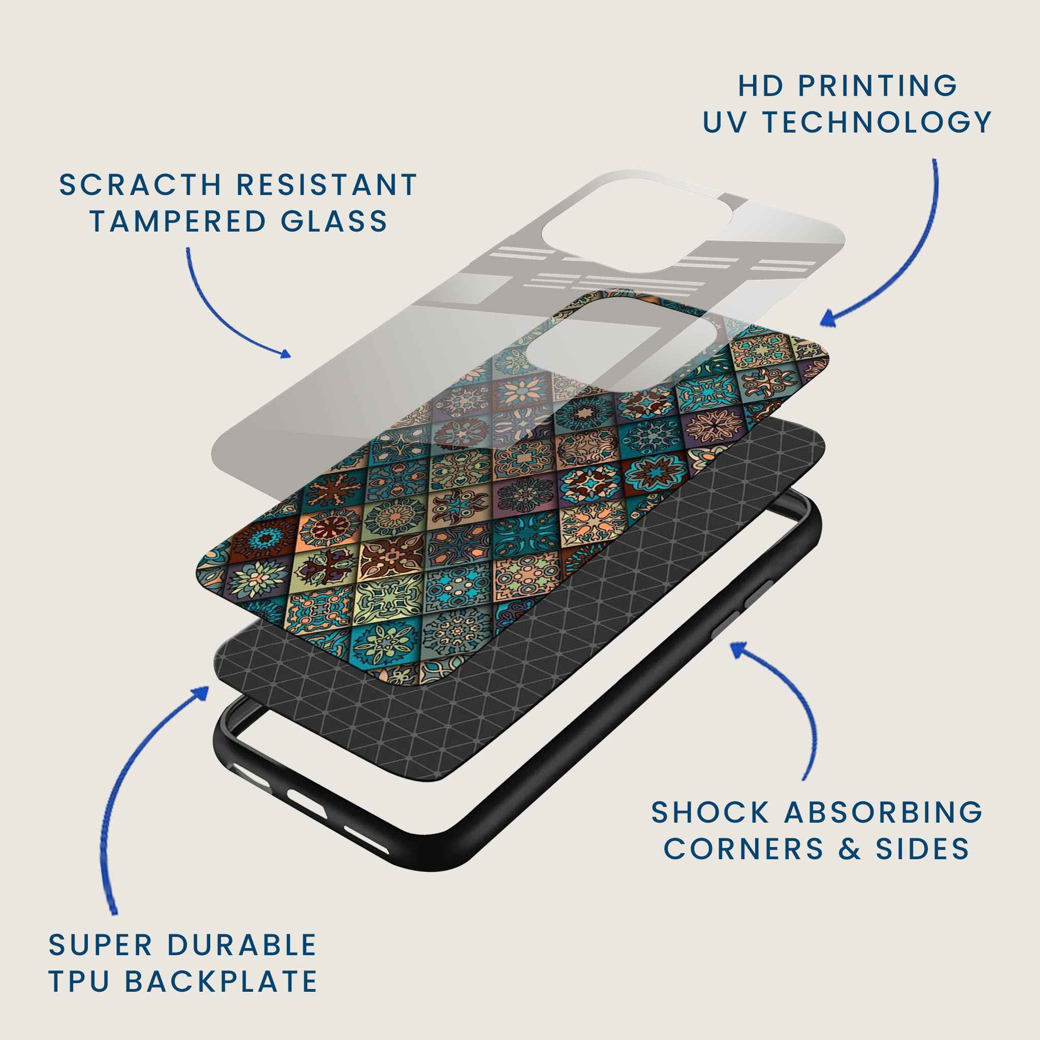 Bohemian Harmony Mobile Back Cover Layer Image