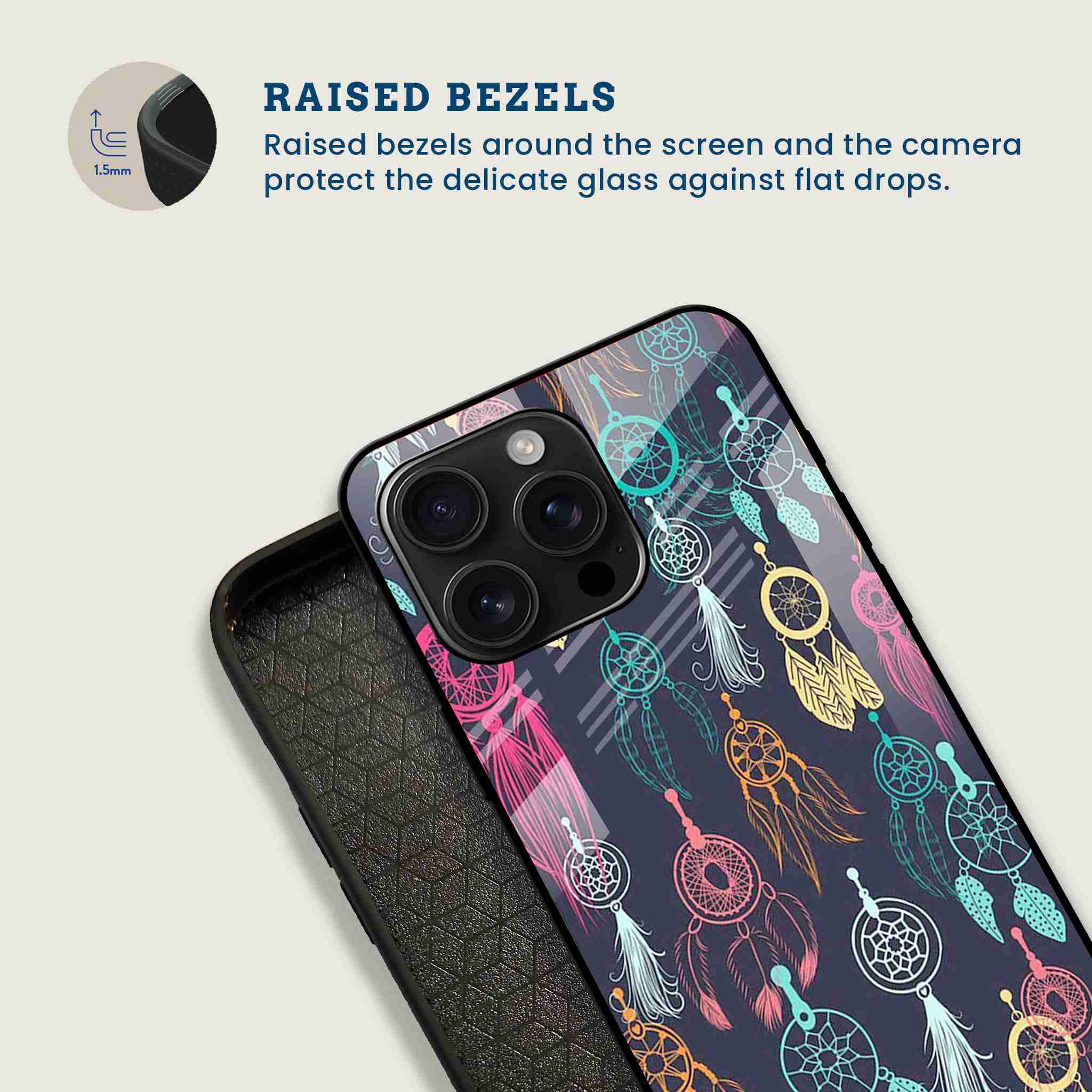 Boho Dreamcatcher Vibes Mobile Back Cover Bezel Image