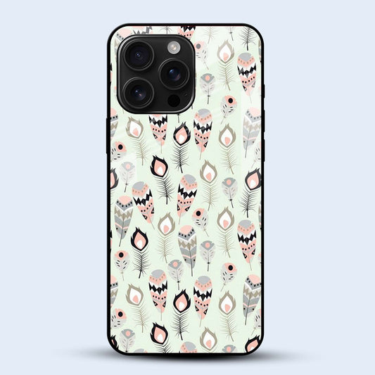 Boho Pastel Feather Mobile Back Cover Main Image