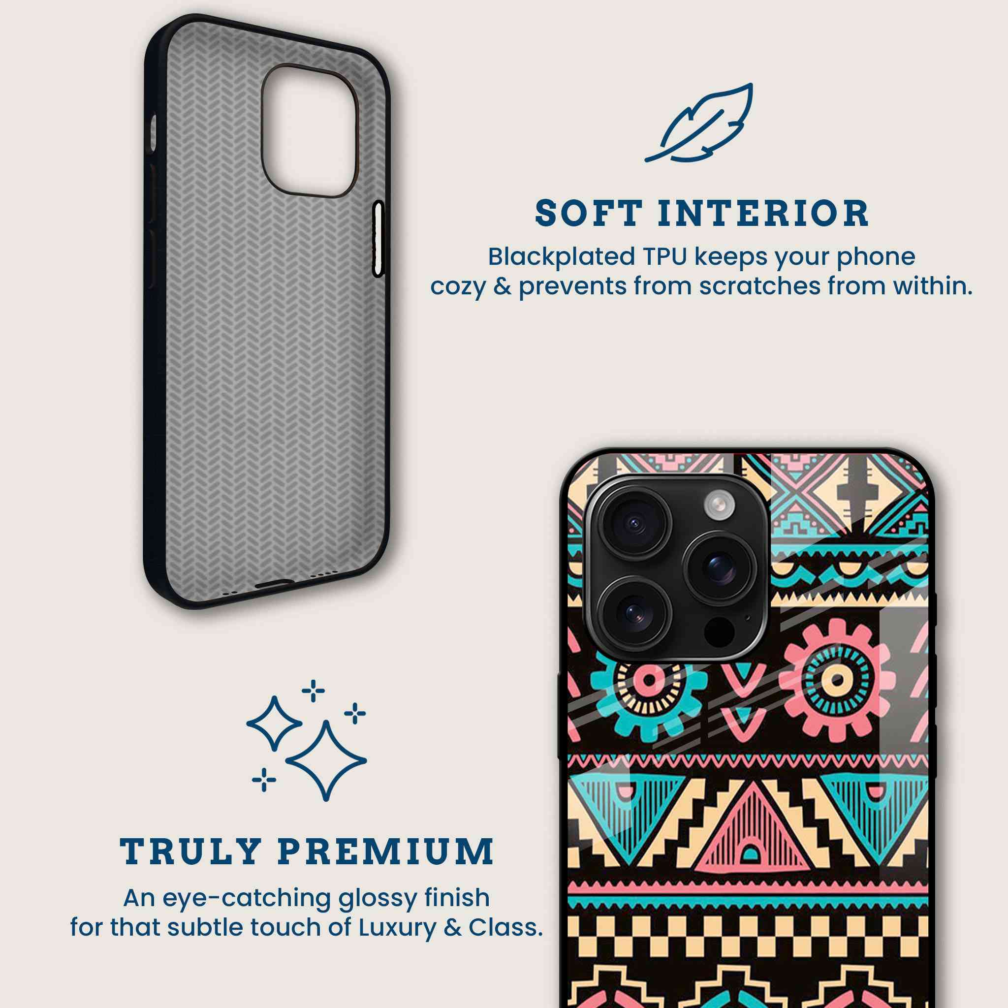 Boho Vibes Mobile Back Cover Brand Image