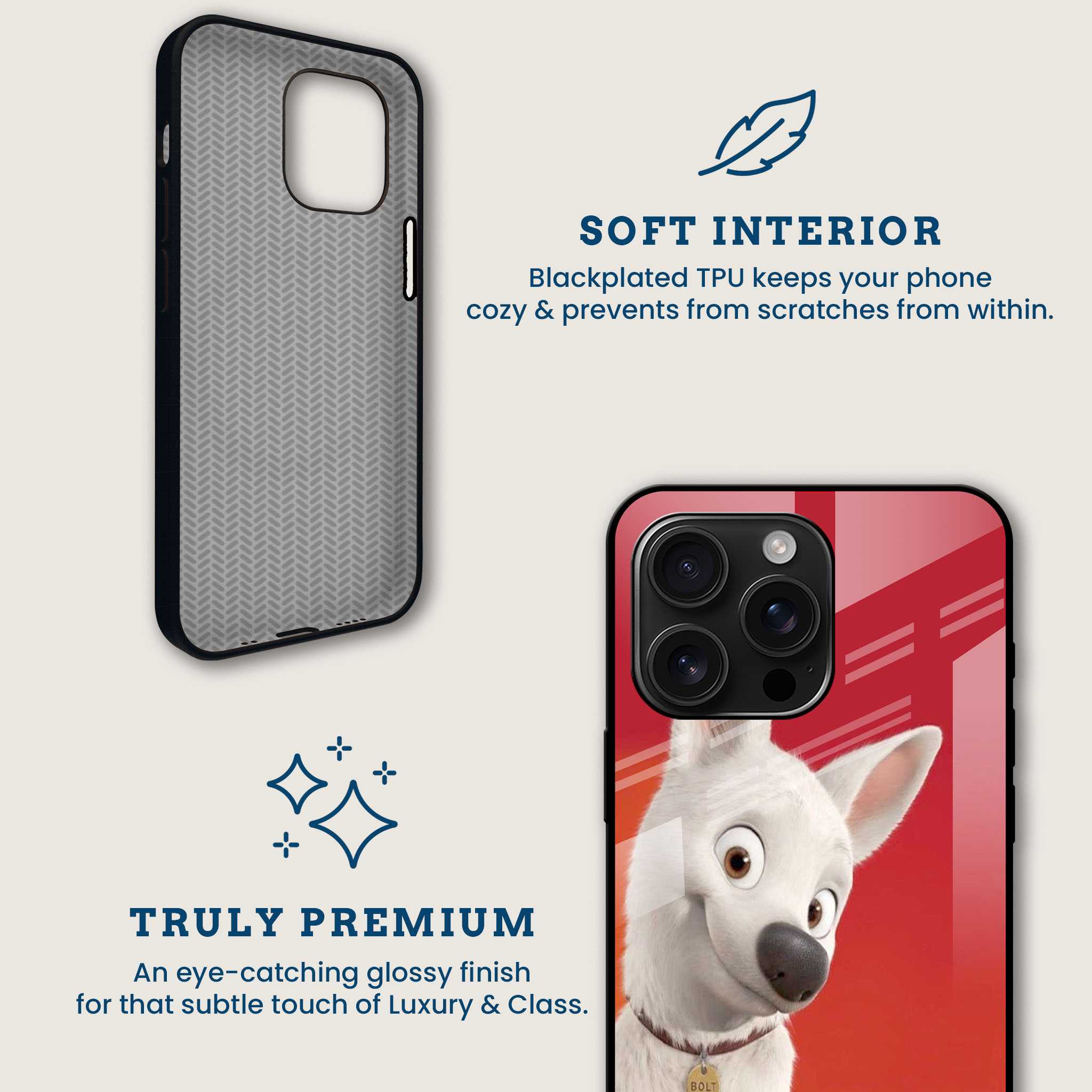 Bolt Dog Mobile Back Cover Brand Image