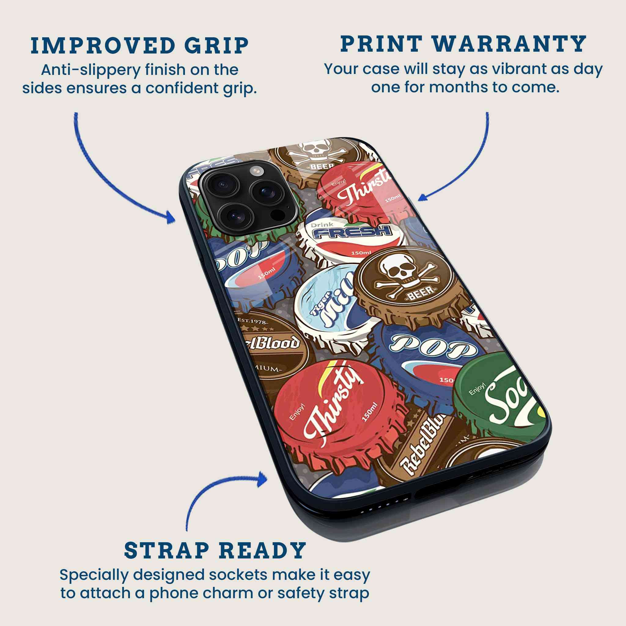 Bottle Cap Mobile Back Cover Feature Image