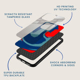 Brushstroke Swirl Mobile Back Cover Layer Image