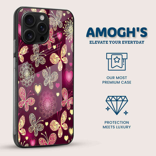 Butterfly Love Mobile Back Cover Side Image