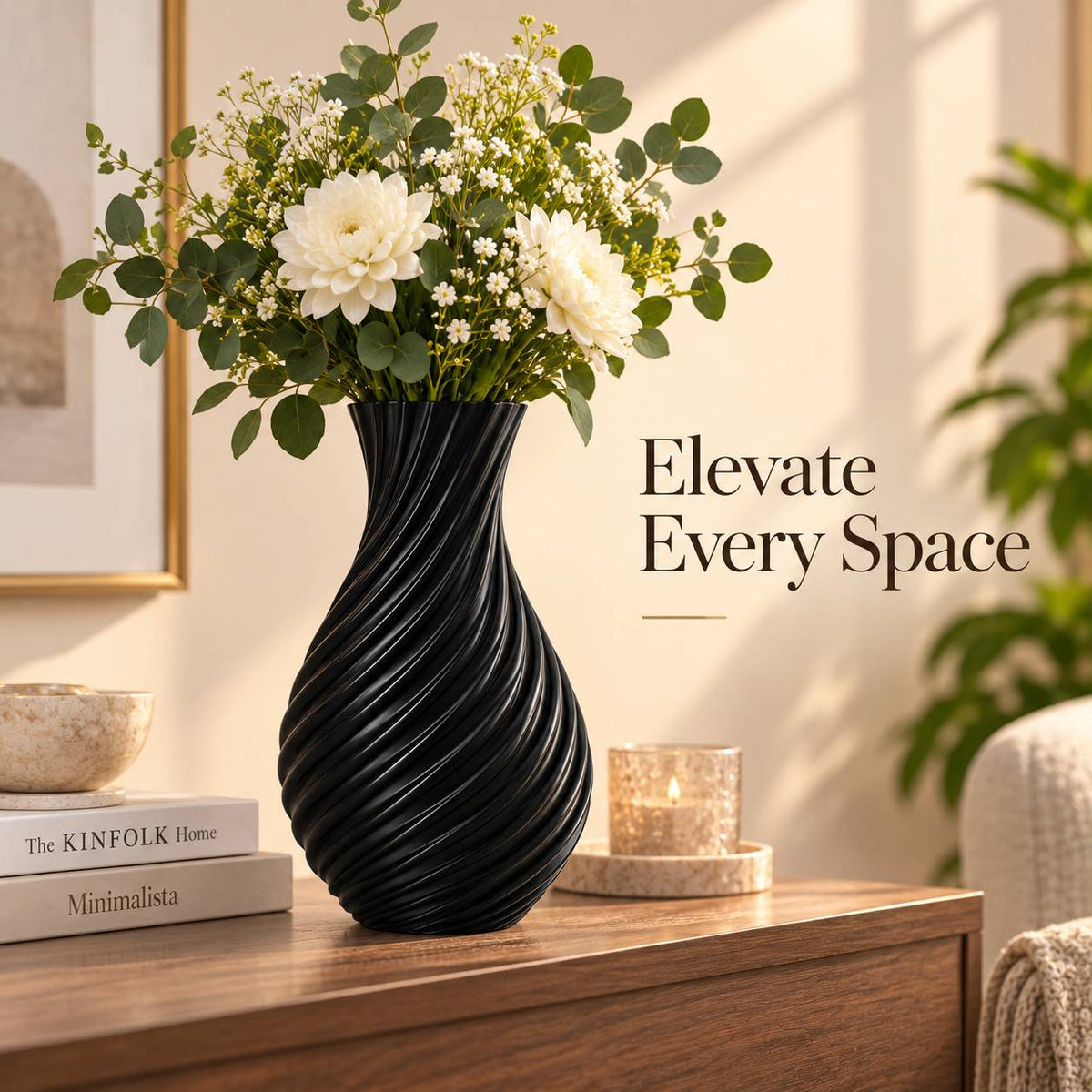 Spiral Wave Vase | 3D Printed Home Décor