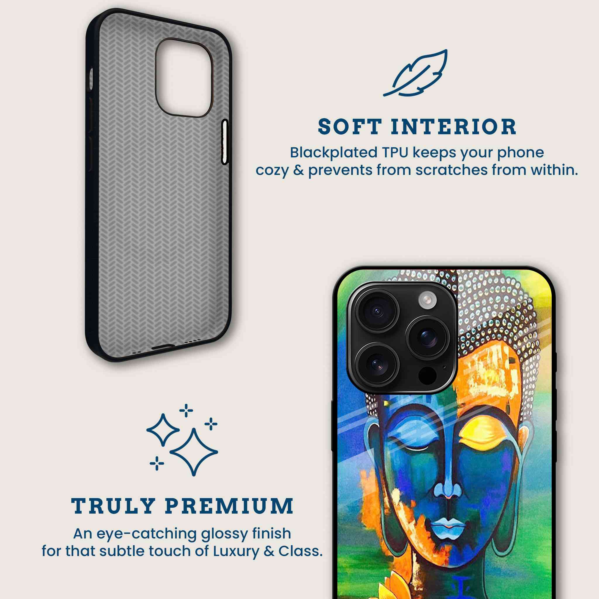 Calm Buddha Mobile Back Cover Brand Image