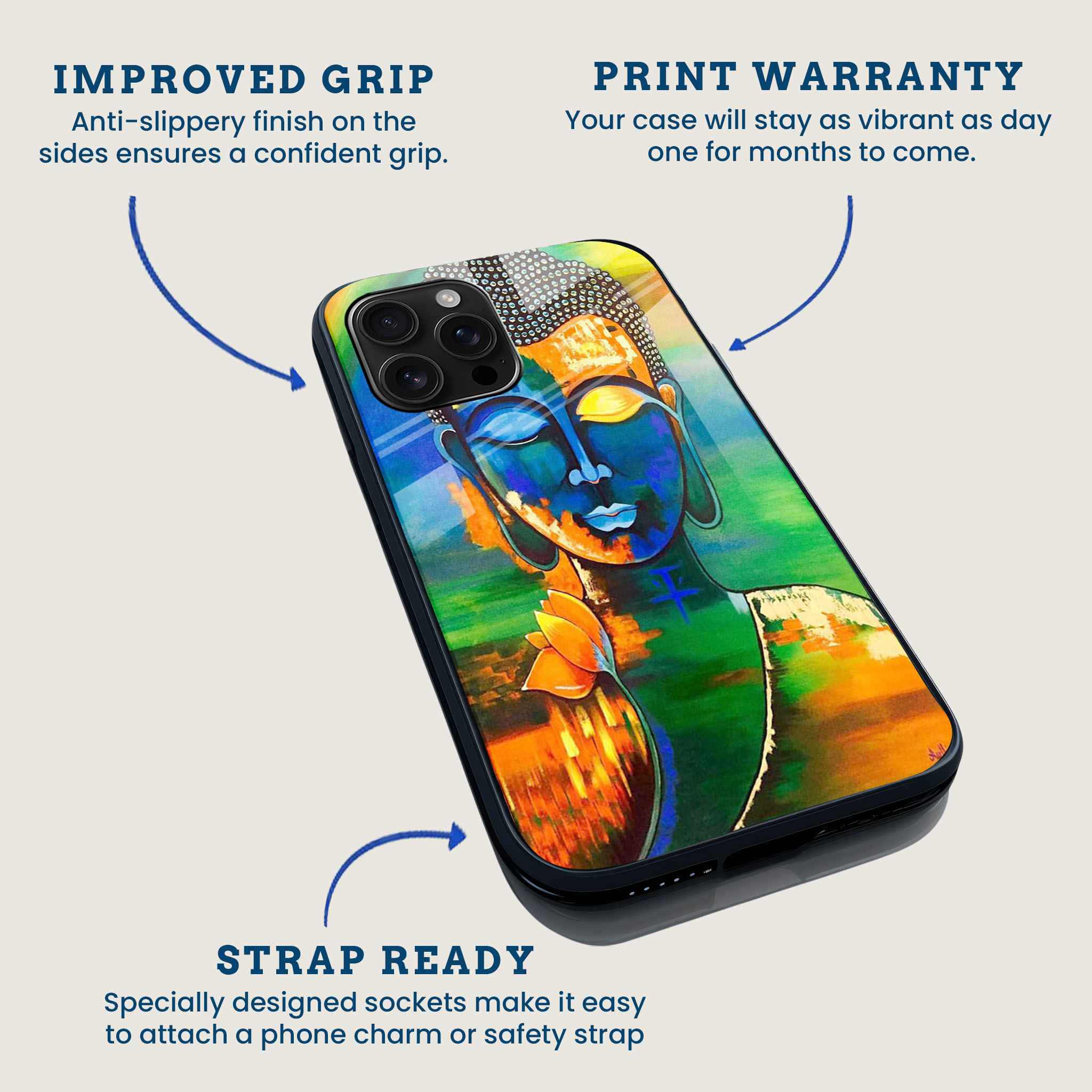 Calm Buddha Mobile Back Cover Feature Image