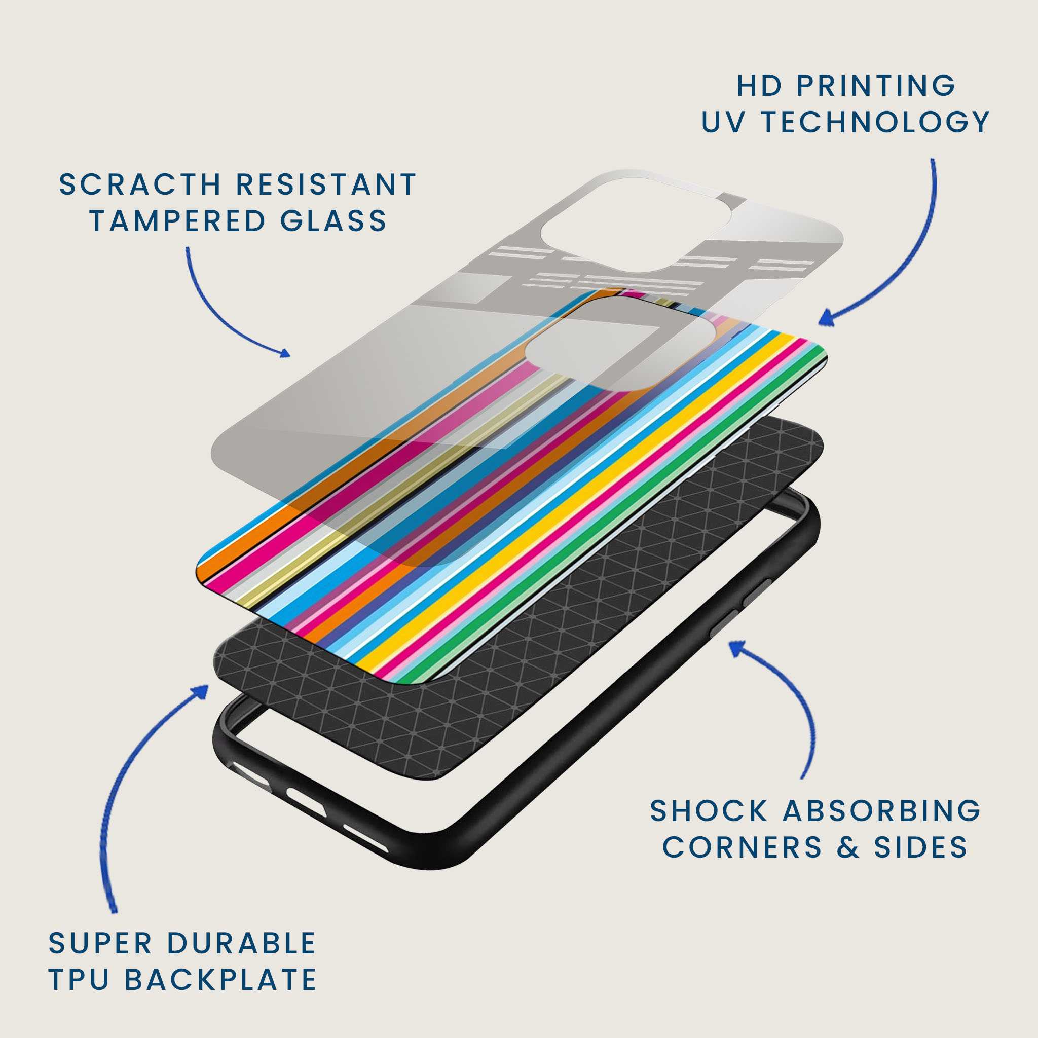 Candy Vibes Mobile Back Cover Layer Image