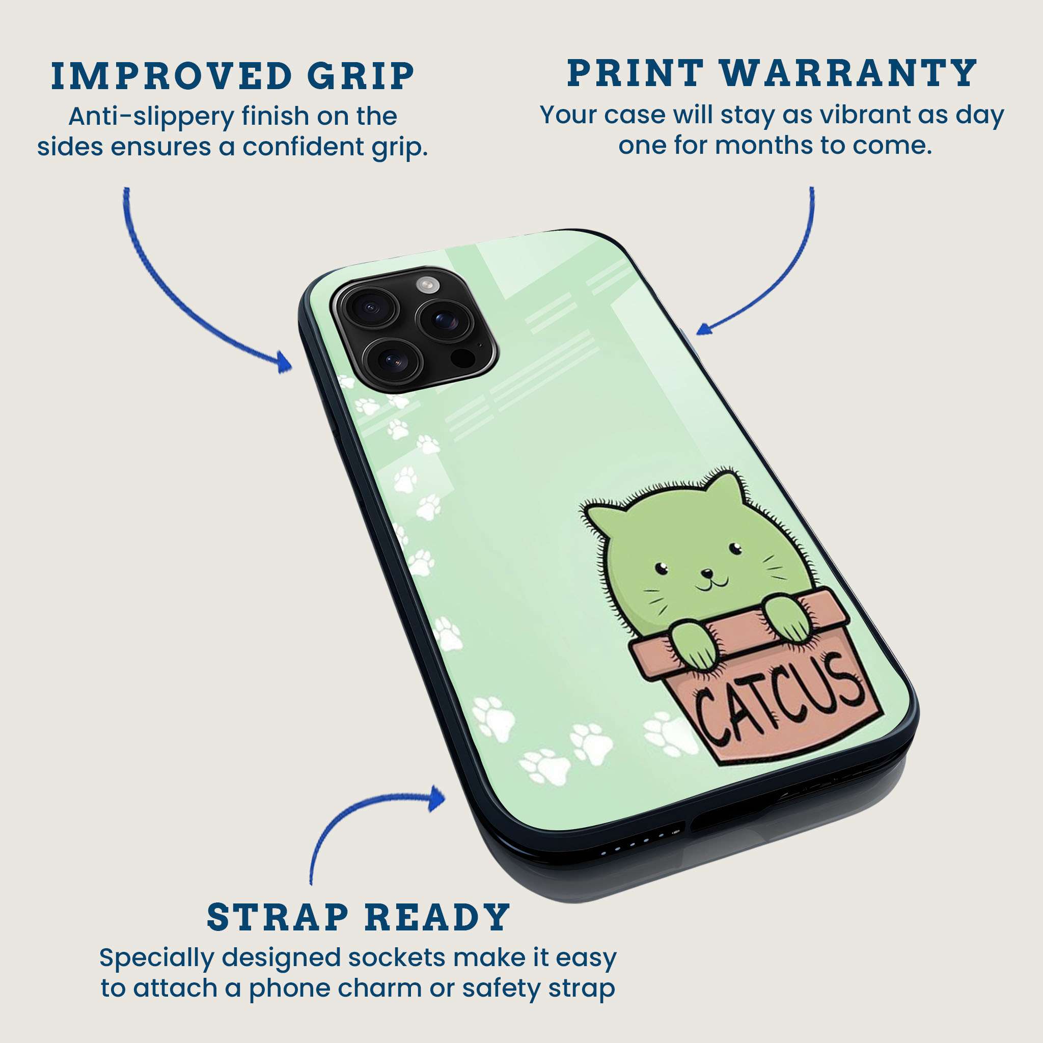 Catchus Cute Kitty Mobile Phone Cover Feature Image