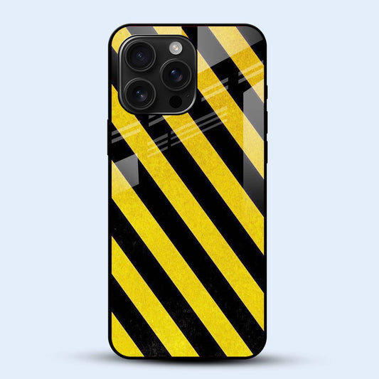 Caution Stripes Mobile Back Cover Main Image